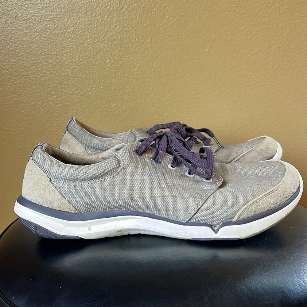 Teva Women's Wander Low-Top Canvas Shoe, Gray & Purple Size 8.5
